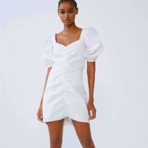 Cute ruffle white Zara Dress - Bridal